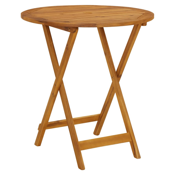 Set Mobilier Bistro, 3 Piese, , Polipropilenă Și Lemn Masiv