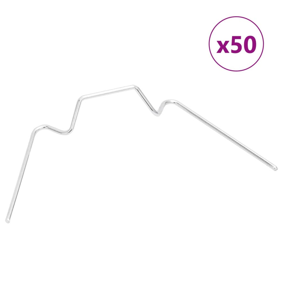 Cleme Pentru Seră 50 Buc. Oțel Galvanizat Tip W