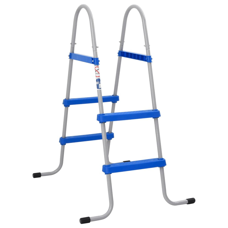 Scară De Piscină Pentru Piscină Supraterană 84 Cm Oțel/ Plastic