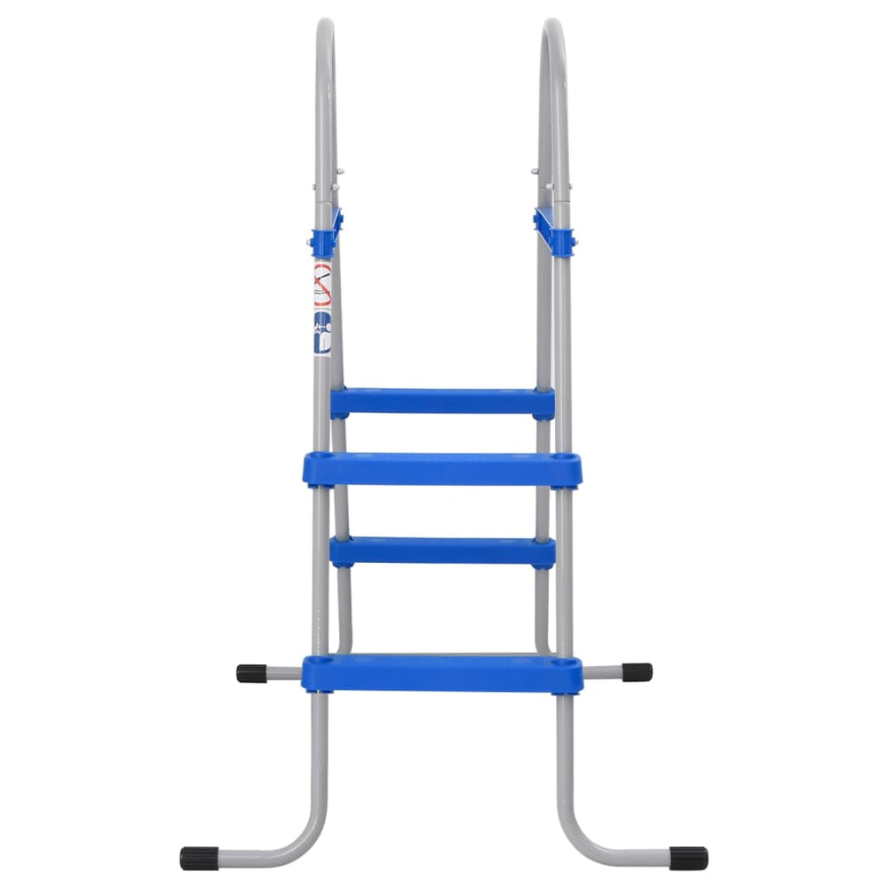 Scară De Piscină Pentru Piscină Supraterană 84 Cm Oțel/ Plastic