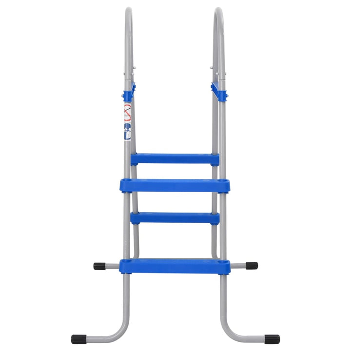 Scară De Piscină Pentru Piscină Supraterană 84 Cm Oțel/ Plastic