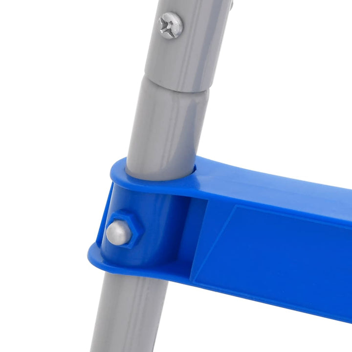 Scară De Piscină Pentru Piscină Supraterană 84 Cm Oțel/ Plastic