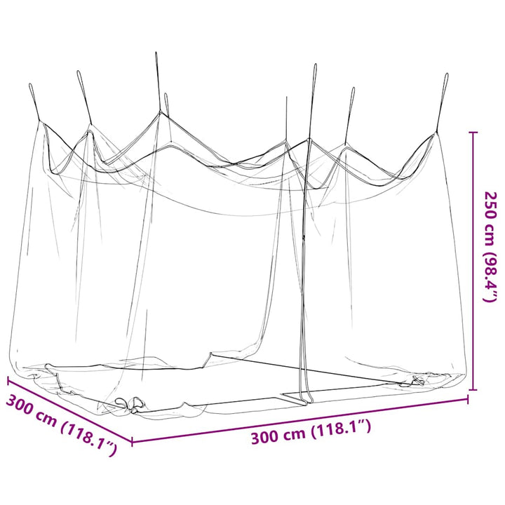 Plasa Tantari Interior Exterior 156 Ochiuri 300X300X250 Cm