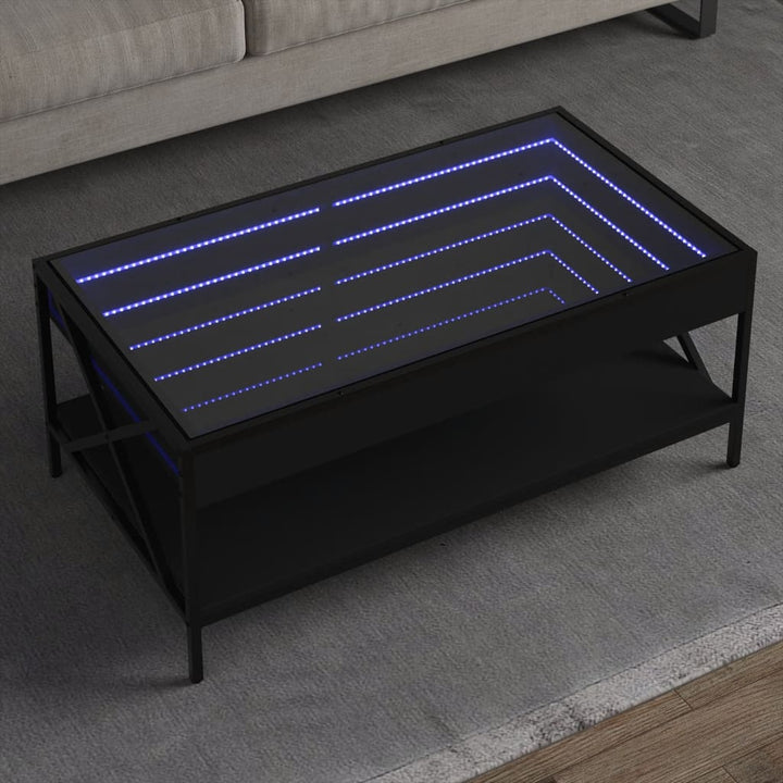 Măsuță De Cafea Cu Led Infinity, Stejar Fumuriu,