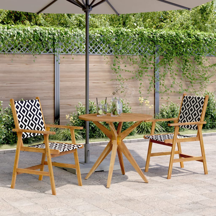 Set Mobilier De Grădină, 5 Piese, Lemn Masiv De Acacia