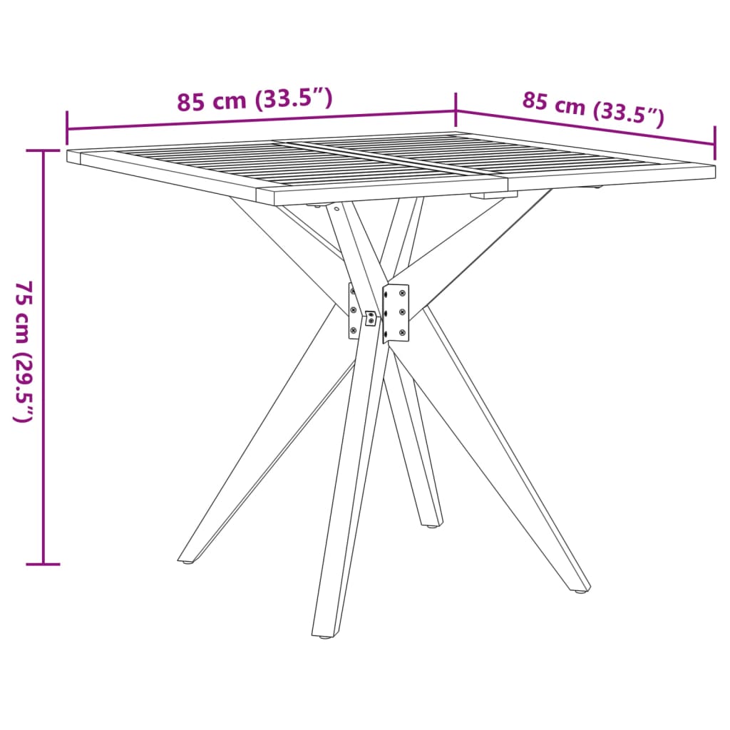 Set Mobilier De Grădină, 5 Piese, Lemn Masiv De Acacia