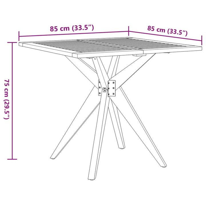 Set Mobilier De Grădină, 5 Piese, Lemn Masiv De Acacia