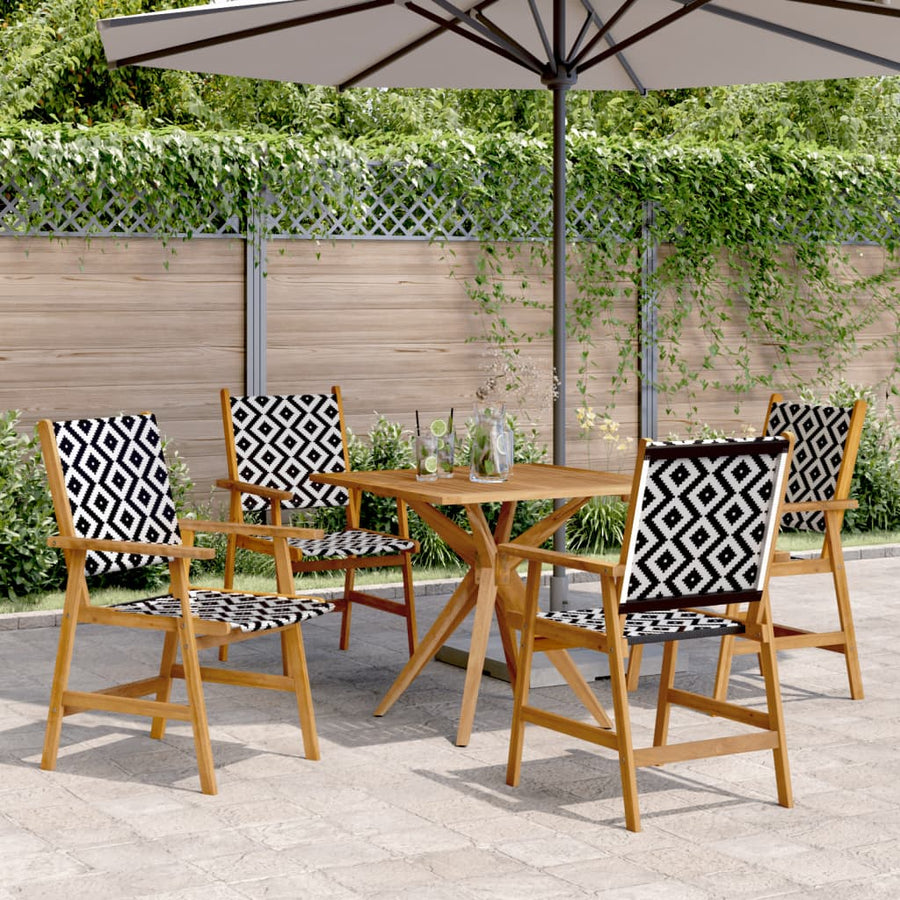 Set Mobilier De Grădină, 5 Piese, Lemn Masiv De Acacia