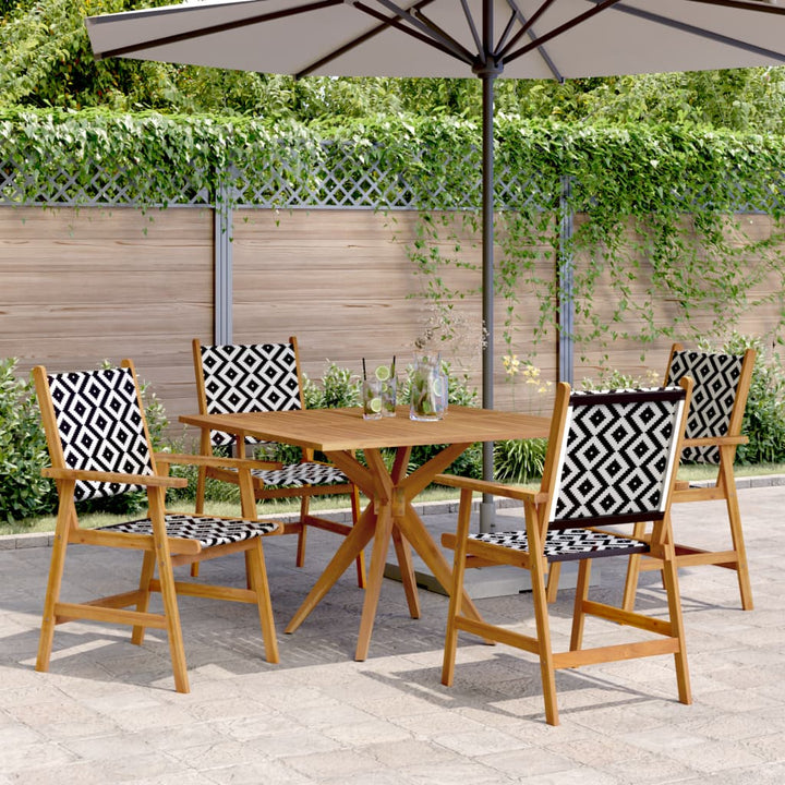 Set Mobilier De Grădină, 5 Piese, Lemn Masiv De Acacia