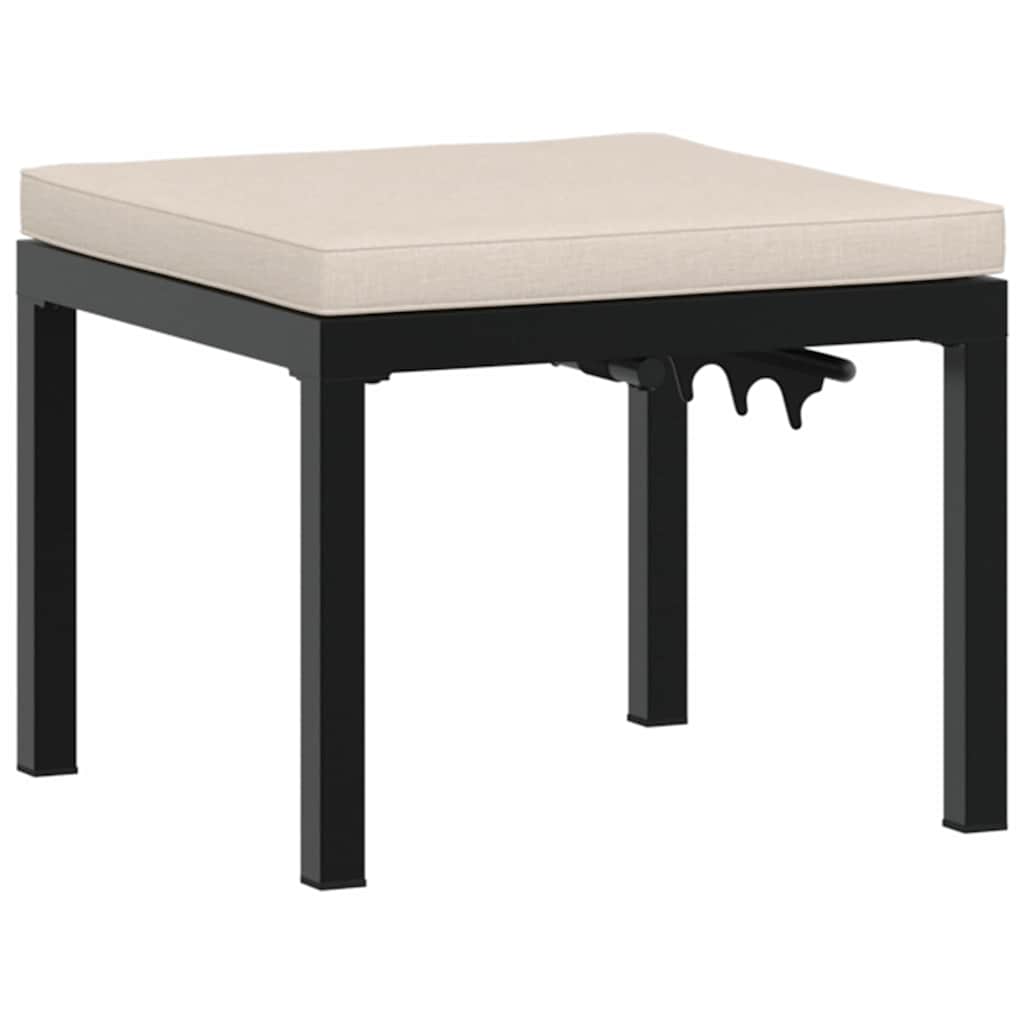 Set Canapea De Grădină, 5 Piese, Cu Perne, Negru, Oțel Vopsit