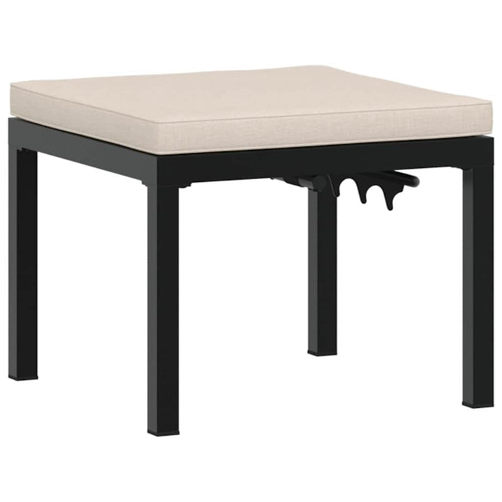Set Canapea De Grădină, 5 Piese, Cu Perne, Negru, Oțel Vopsit