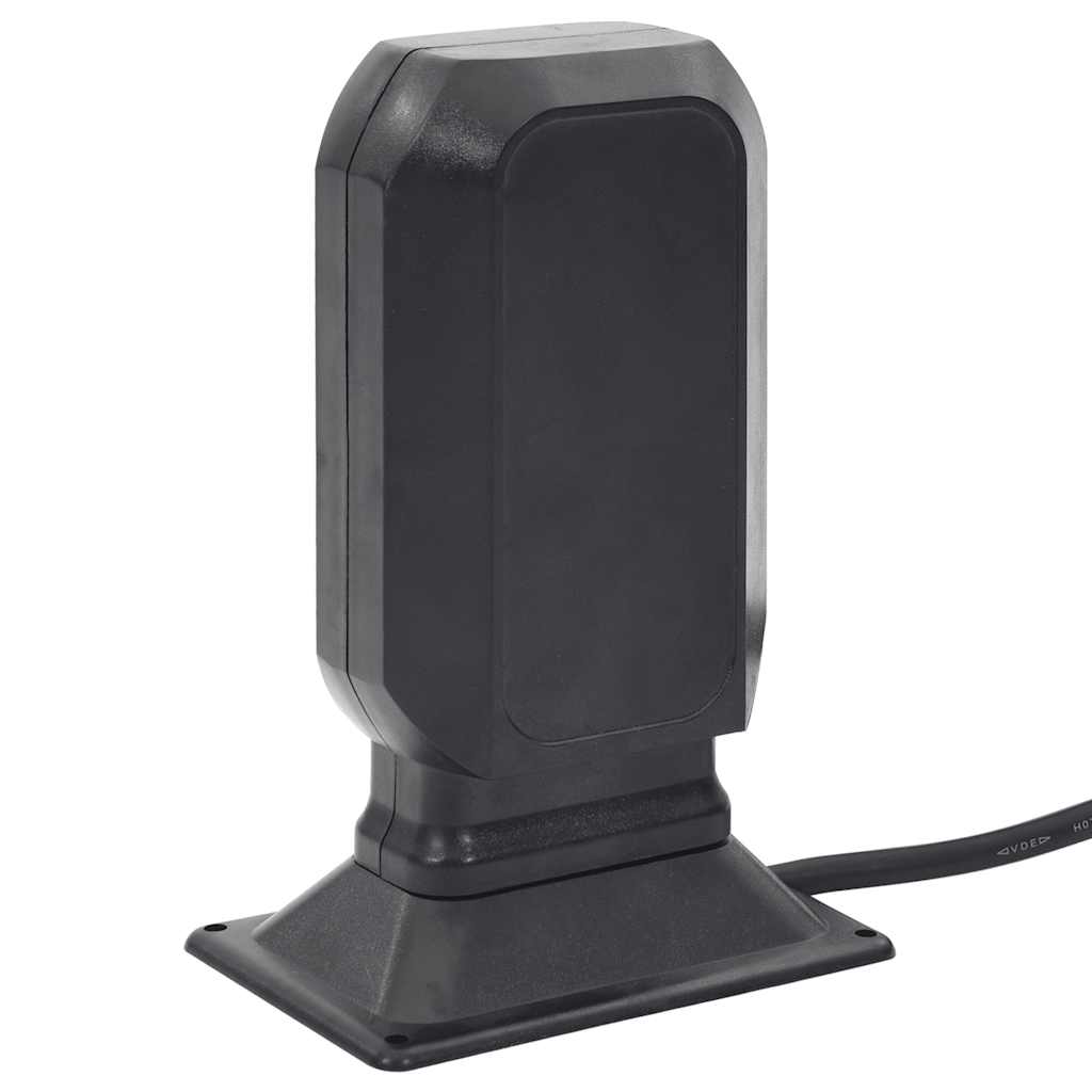 Priză De Exterior Cu Țăruș Și 2 Căi, Negru/Verde, 15,5X11X24 Cm