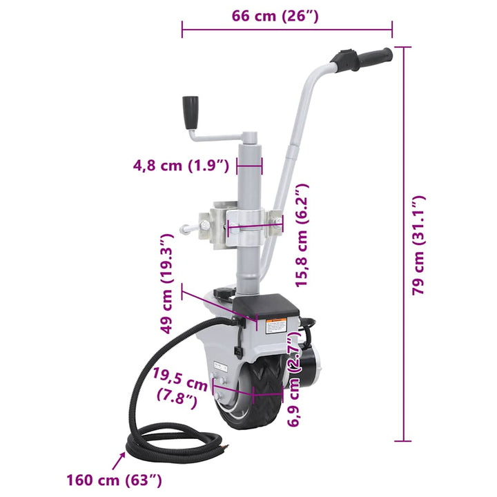 Motorizată Pentru Remorcă, Aluminiu 12 V 350 W