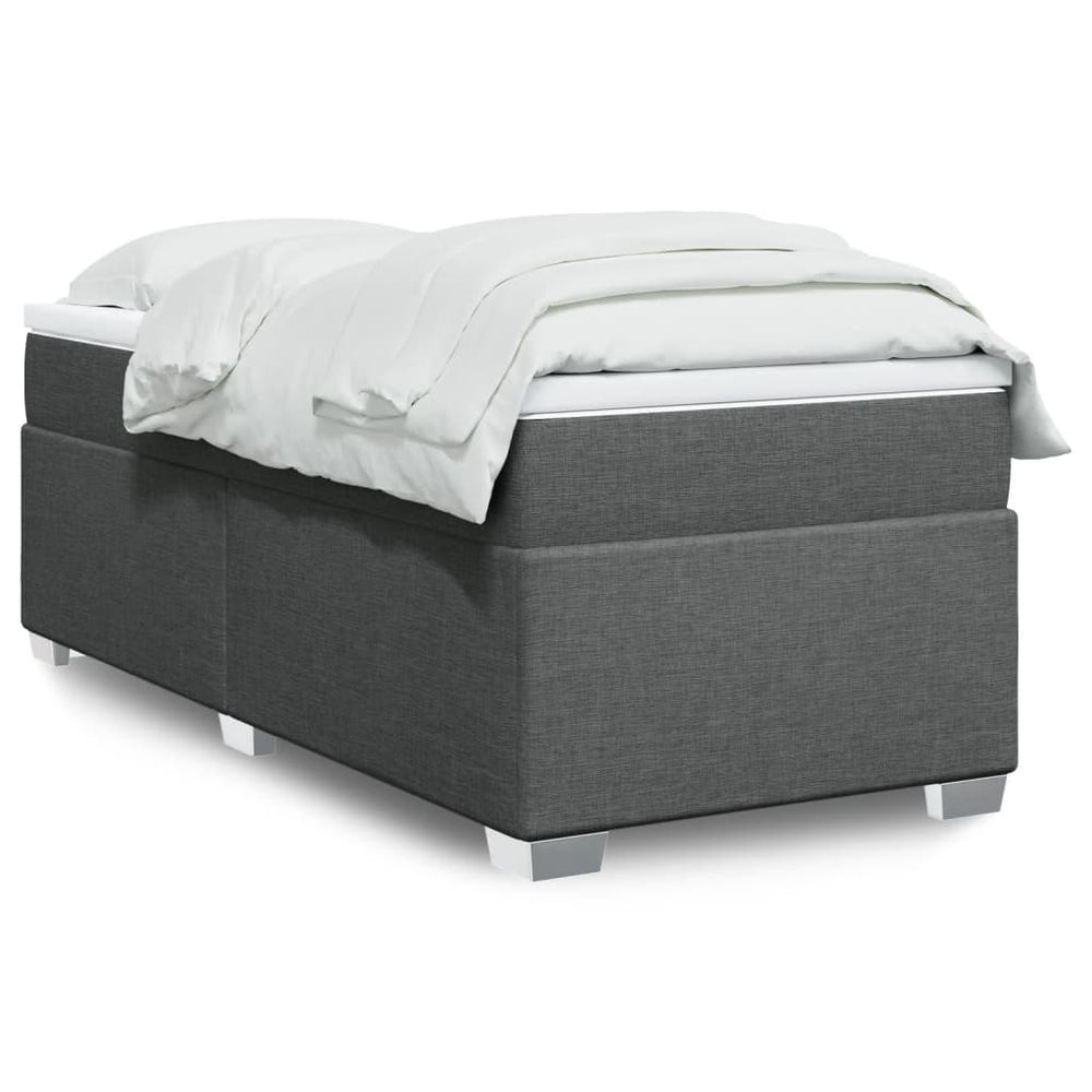 Pat Box Spring Cu Saltea, , 90X190 Cm, Textil