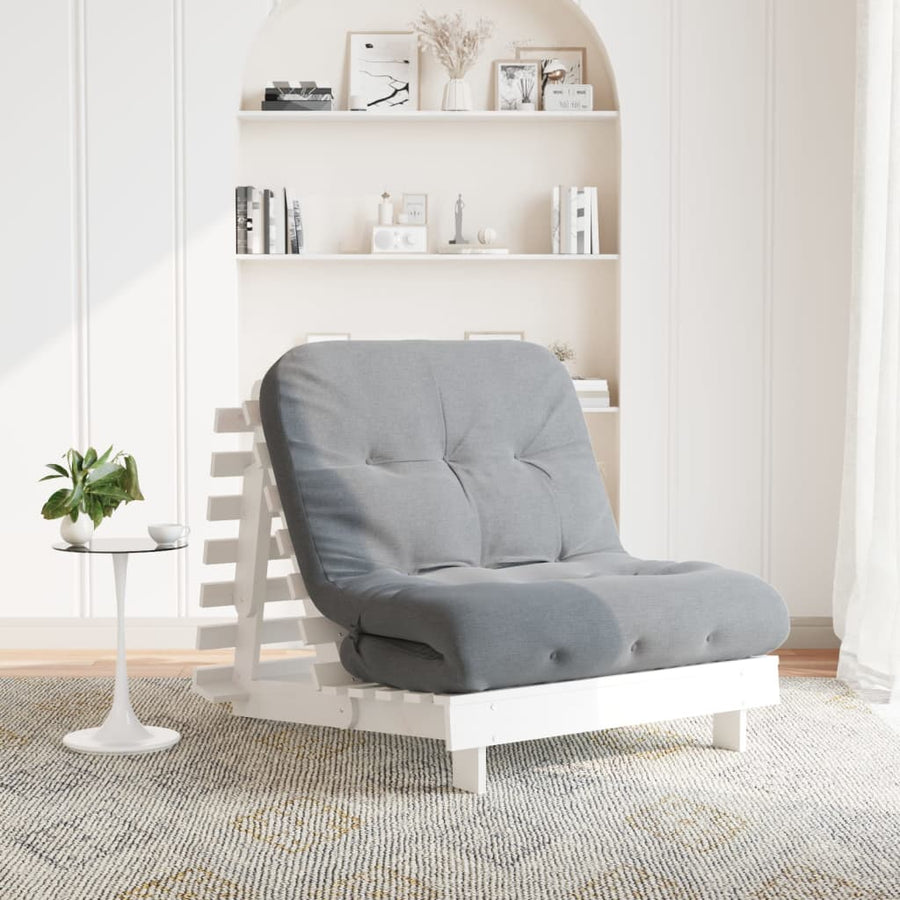 Canapea Futon Cu Saltea, , , Lemn Masiv De Pin