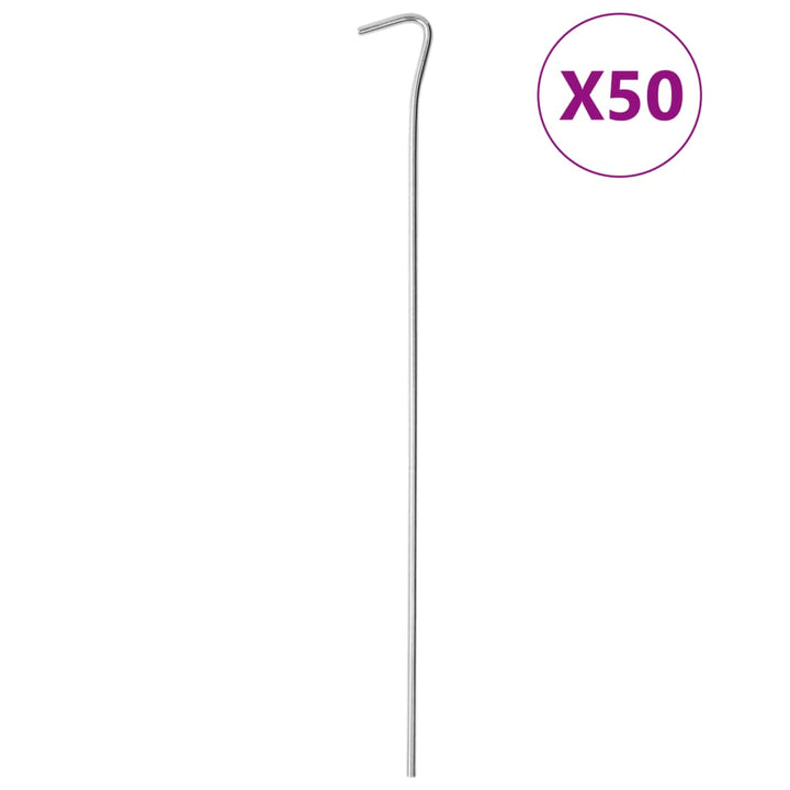 Țăruși De Cort, 50 Buc., 30 Cm, Ø, Oțel Galvanizat
