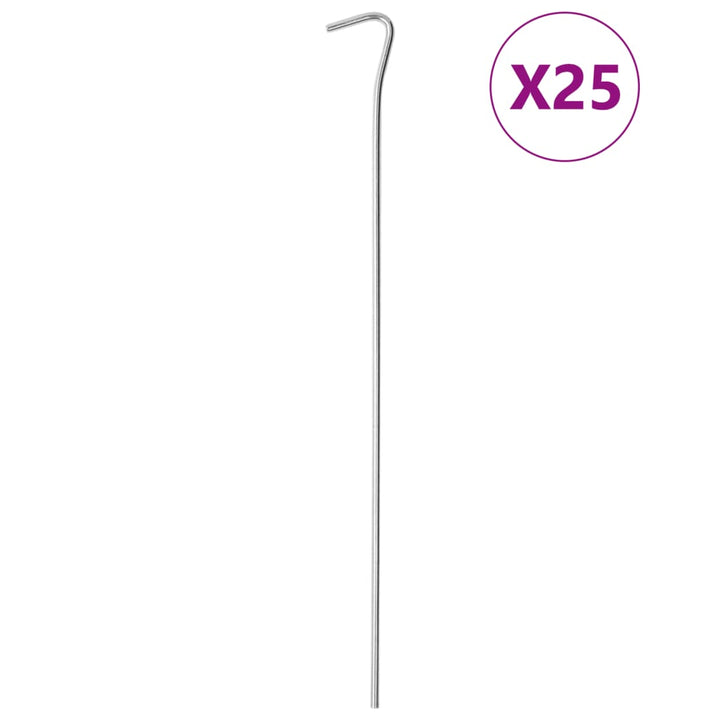 Țăruși De Cort, 50 Buc., 30 Cm, Ø, Oțel Galvanizat