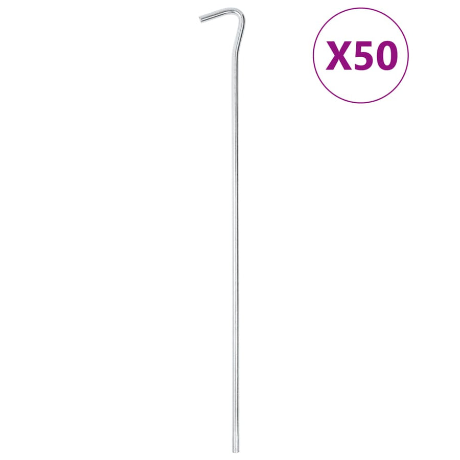 Țăruși De Cort, 50 Buc., 30 Cm, Ø, Oțel Galvanizat