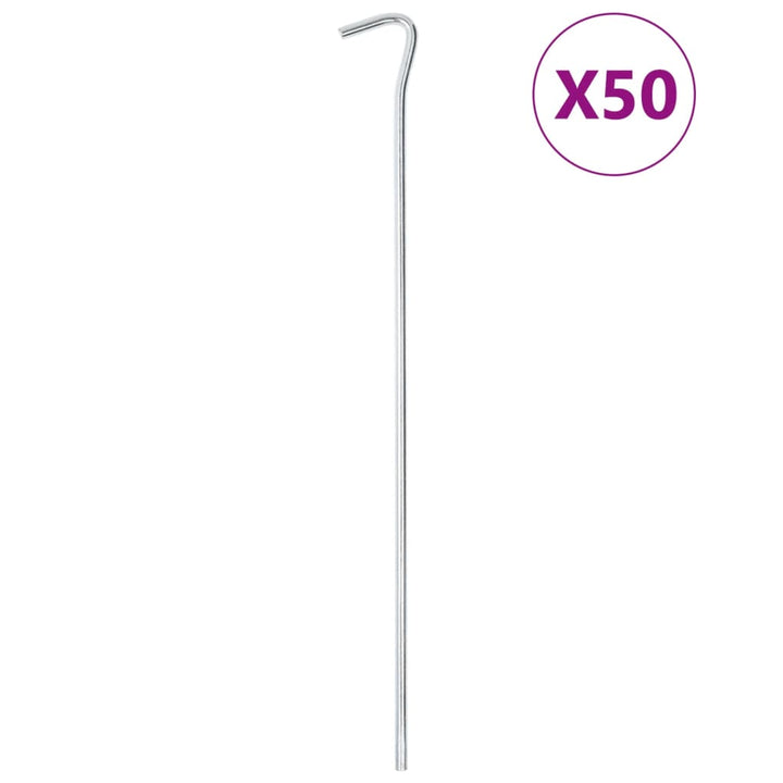 Țăruși De Cort, 50 Buc., 30 Cm, Ø, Oțel Galvanizat