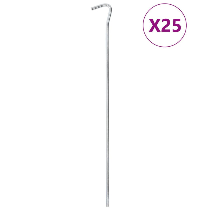 Țăruși De Cort, 50 Buc., 30 Cm, Ø, Oțel Galvanizat