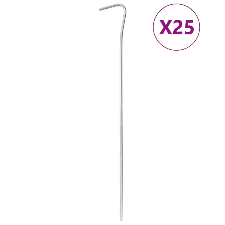 Țăruși De Cort, 50 Buc., 23 Cm, Ø, Oțel Galvanizat