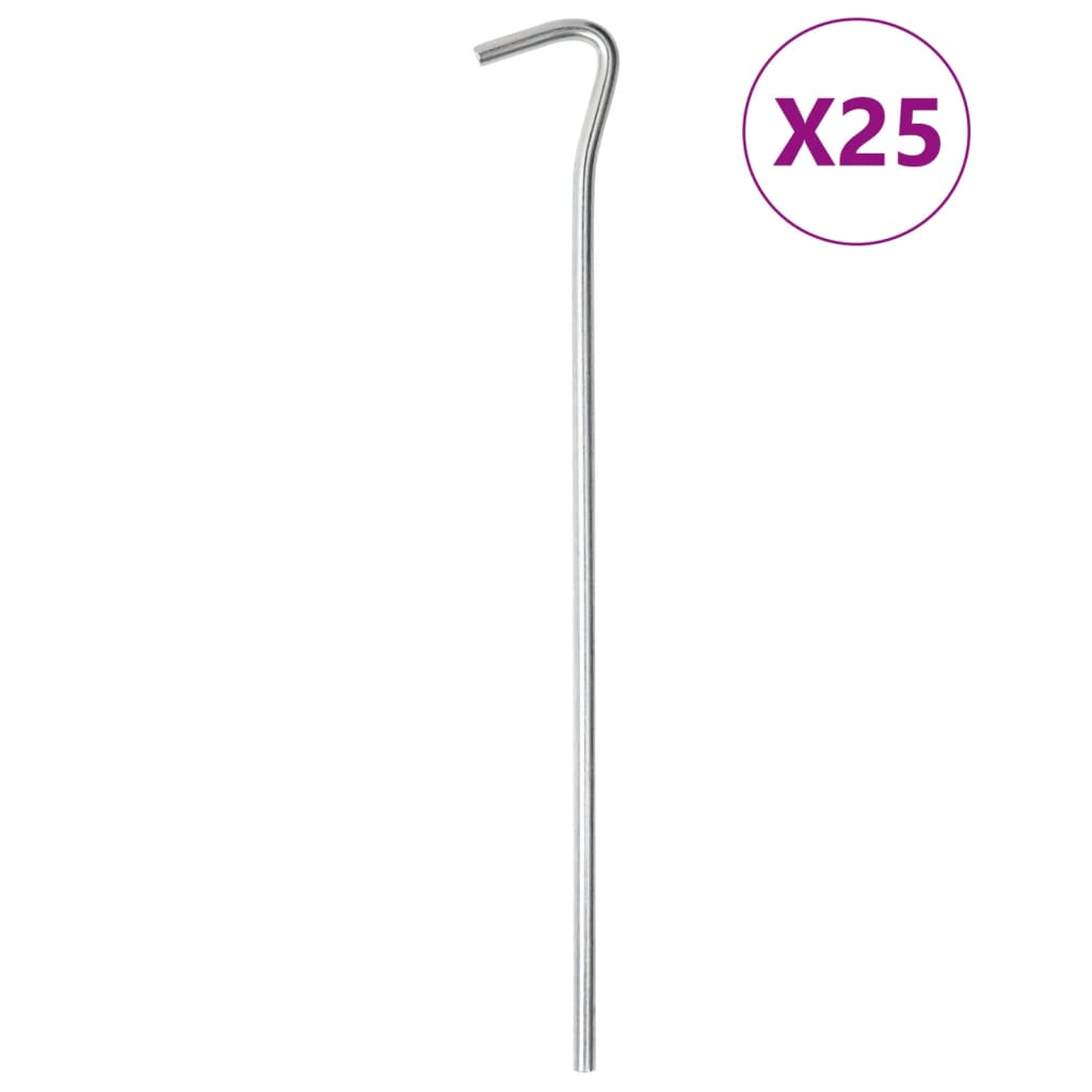 Țăruși De Cort, 50 Buc., 23 Cm, Ø, Oțel Galvanizat