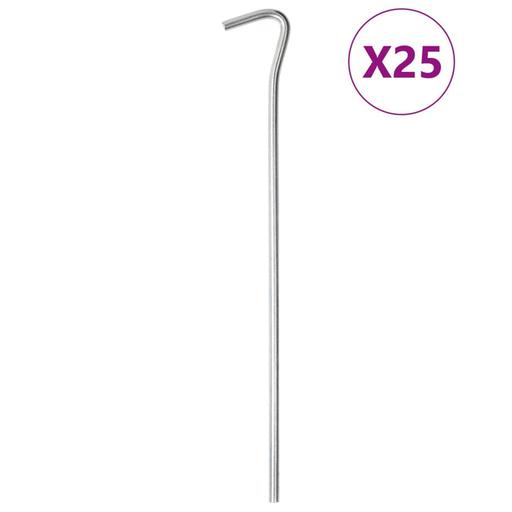 Țăruși De Cort, 50 Buc., 23 Cm, Ø, Oțel Galvanizat