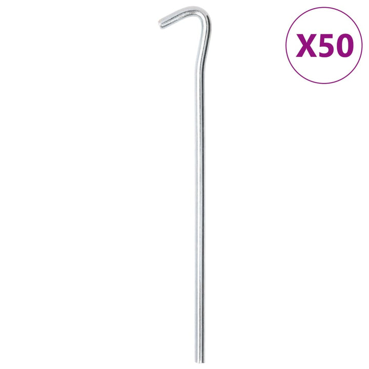 Țăruși De Cort, 50 Buc., 23 Cm, Ø, Oțel Galvanizat