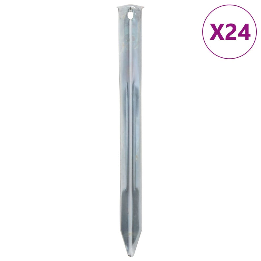 Țăruși De Cort, 24 Buc., , Ø7 Mm, Oțel Galvanizat