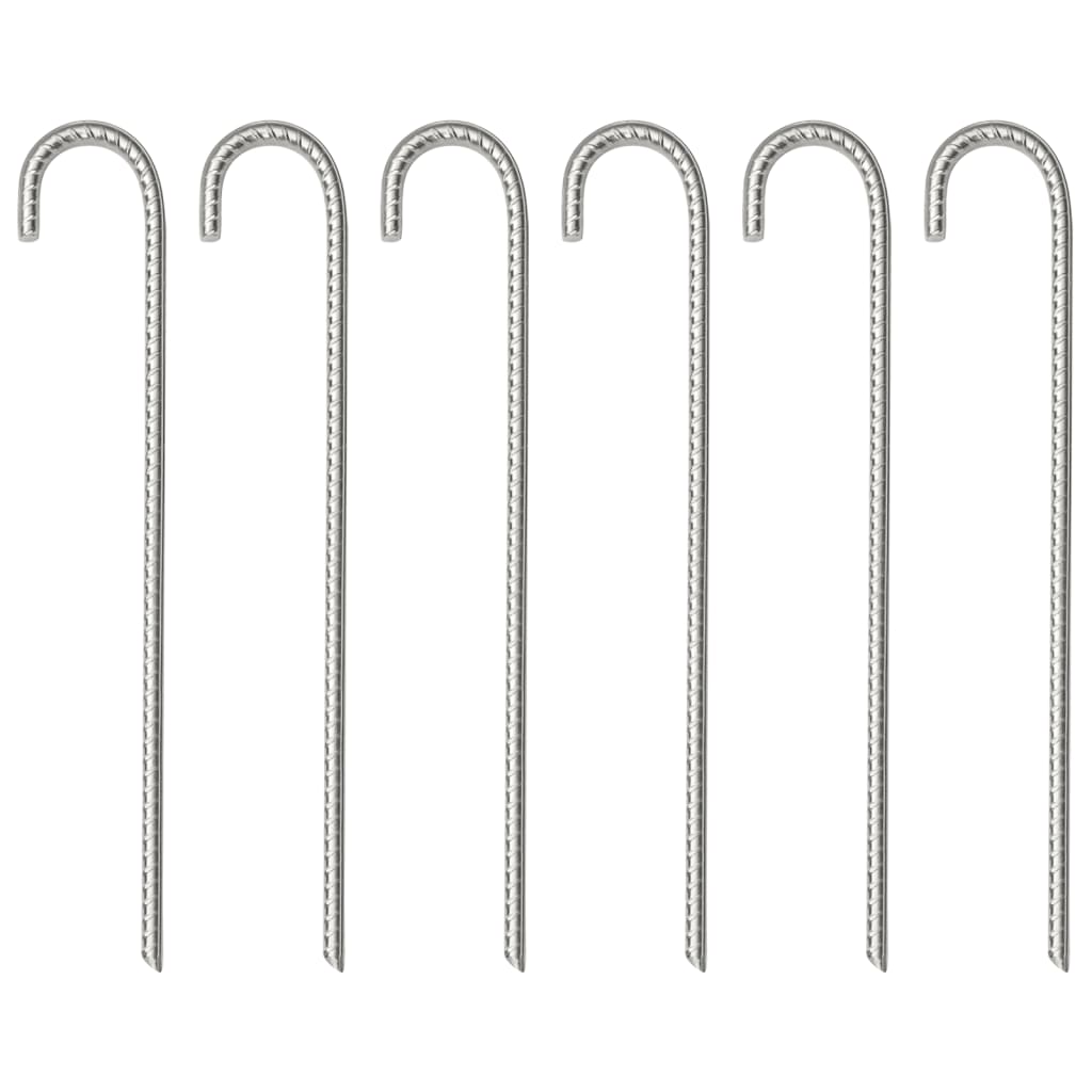 Țăruși De Cort, 24 Buc., 17 Cm, Ø20 Mm, Oțel Galvanizat