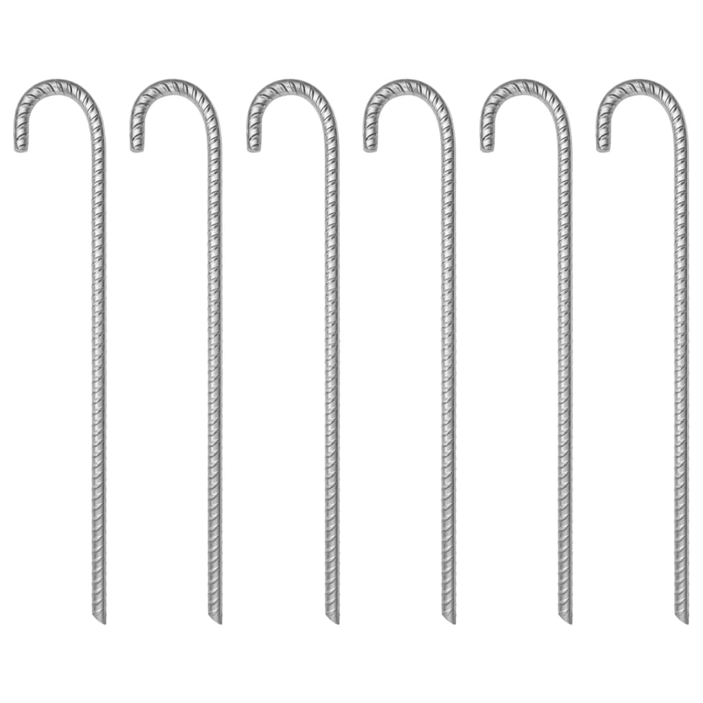 Țăruși De Cort, 24 Buc., 17 Cm, Ø20 Mm, Oțel Galvanizat