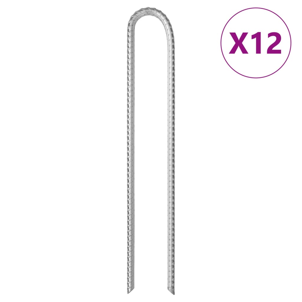 Țăruși De Cort, 12 Buc., , Ø10 Mm, Oțel Galvanizat