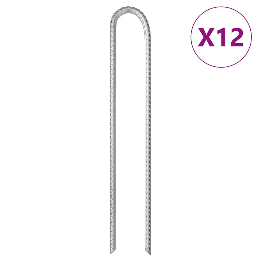 Țăruși De Cort, 12 Buc., , Ø10 Mm, Oțel Galvanizat