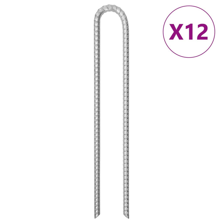 Țăruși De Cort, 12 Buc., , Ø10 Mm, Oțel Galvanizat