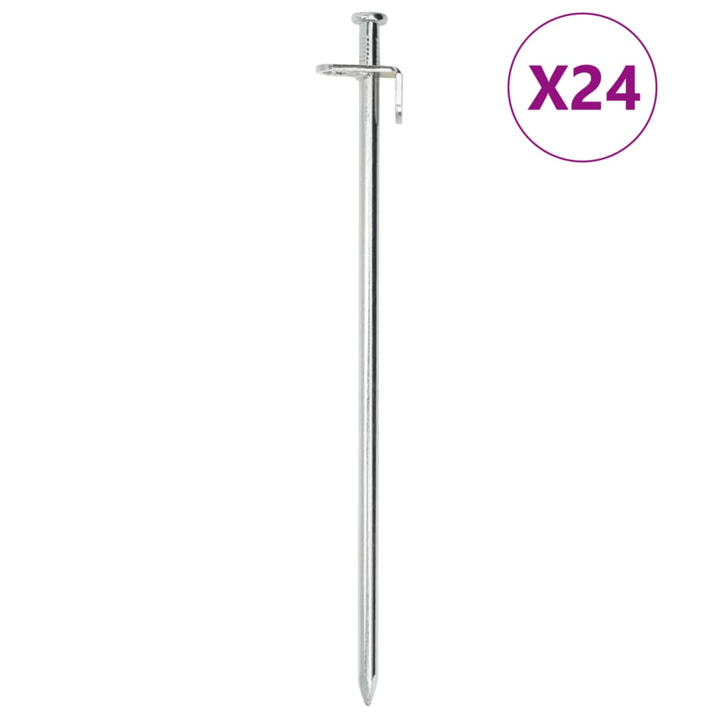 Țăruși De Cort, 24 Buc., , 8 Mm, Oțel Galvanizat