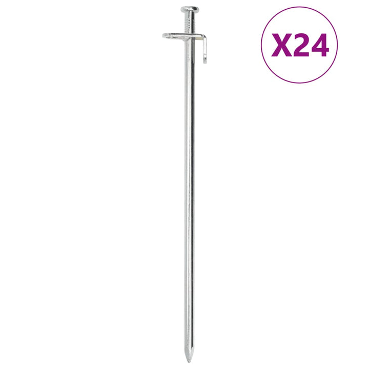 Țăruși De Cort, 24 Buc., , 8 Mm, Oțel Galvanizat