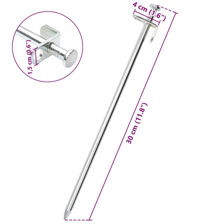 Țăruși De Cort, 24 Buc., , 8 Mm, Oțel Galvanizat