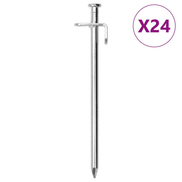 Țăruși De Cort, 24 Buc., , 8 Mm, Oțel Galvanizat