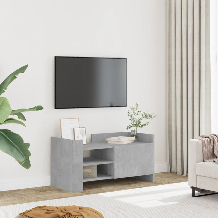 Comodă Tv, Gri Sonoma, 100X35X40 Cm, Lemn Prelucrat