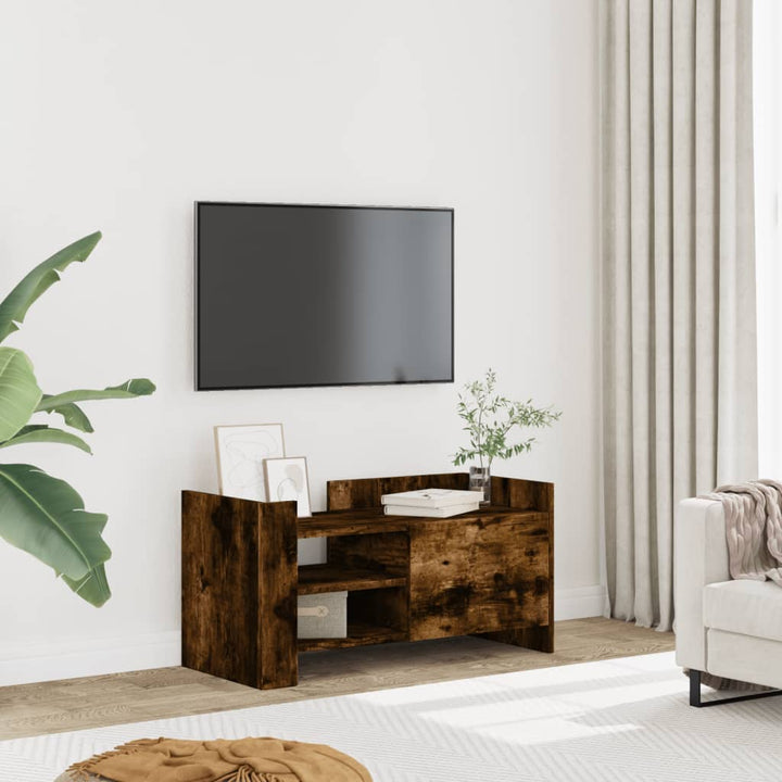 Comodă Tv, Gri Sonoma, 100X35X40 Cm, Lemn Prelucrat