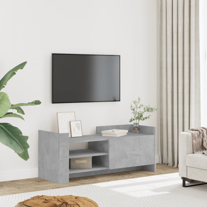 Comodă Tv, Gri Sonoma, 100X35X40 Cm, Lemn Prelucrat