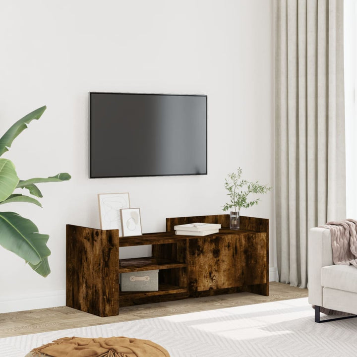 Comodă Tv, Gri Sonoma, 100X35X40 Cm, Lemn Prelucrat