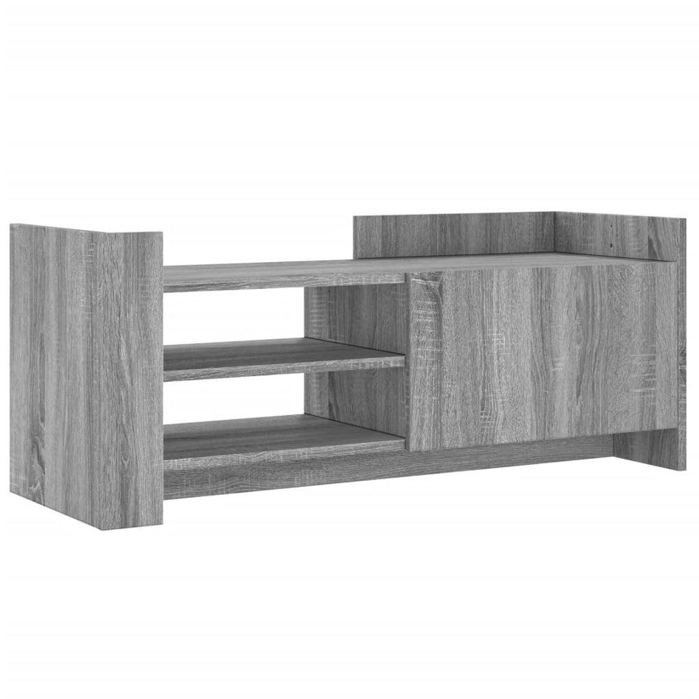 Comodă Tv, Gri Sonoma, 100X35X40 Cm, Lemn Prelucrat