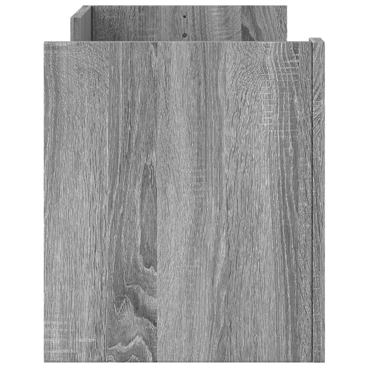Comodă Tv, Gri Sonoma, 100X35X40 Cm, Lemn Prelucrat