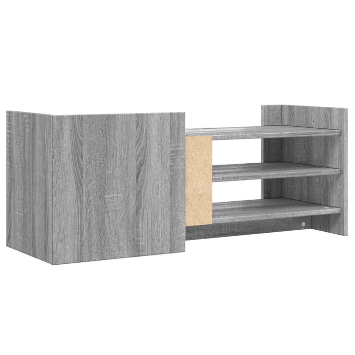 Comodă Tv, Gri Sonoma, 100X35X40 Cm, Lemn Prelucrat