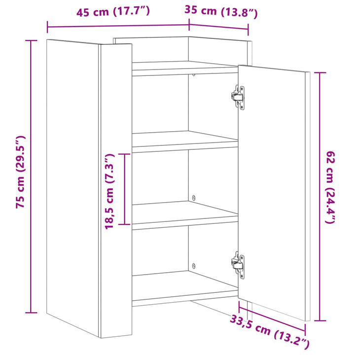 Dulap, , 45X35X75 Cm, Lemn Prelucrat