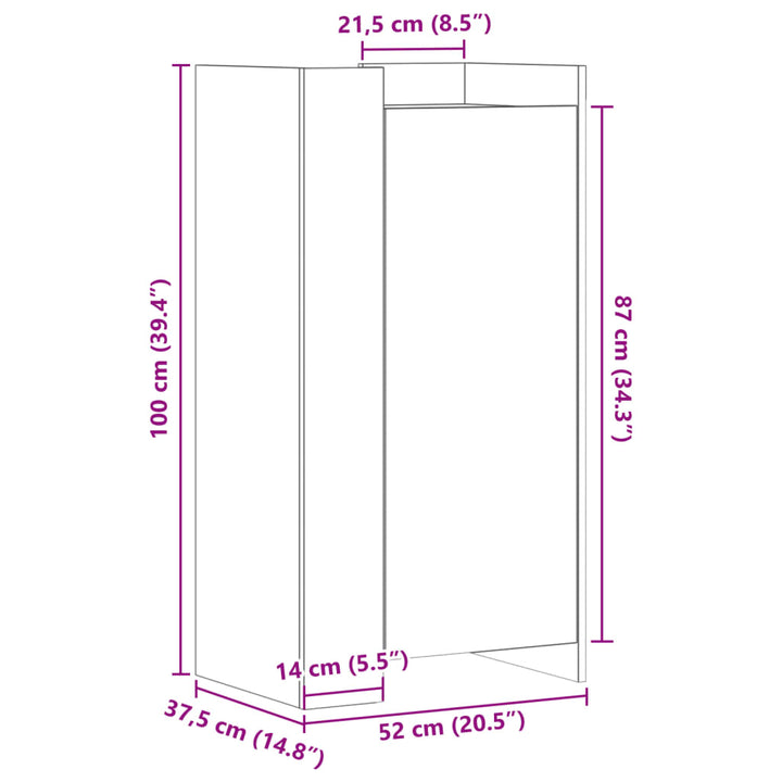 Pantofar, , 52X37,5X100 Cm, Lemn Prelucrat