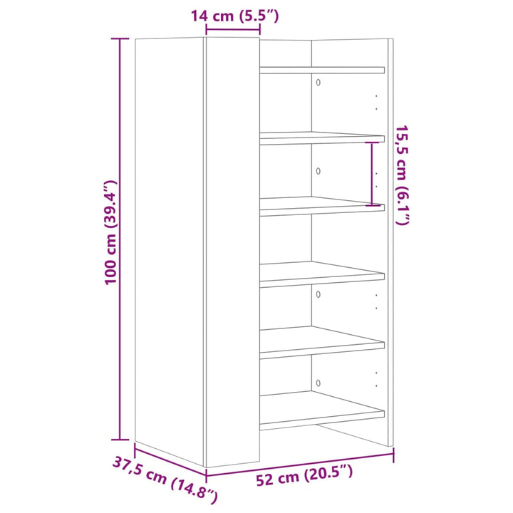 Pantofar, Beton, 52X37,5X100 Cm, Lemn Prelucrat
