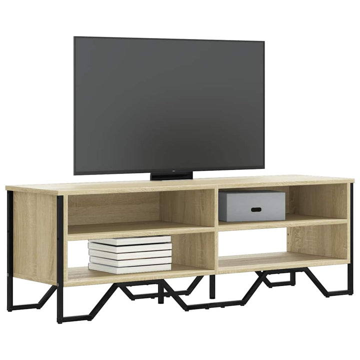 Dulap Tv, Stejar Fumuriu, 122X34X41 Cm, Lemn Prelucrat