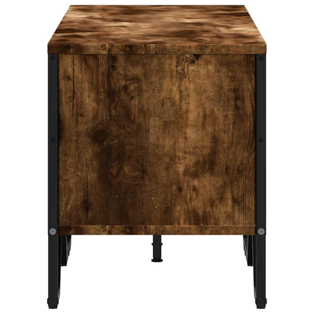 Dulap Tv, Stejar Fumuriu, 122X34X41 Cm, Lemn Prelucrat